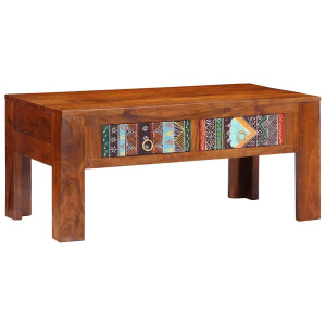 vidaXL Salontafel 90x50x40 cm massief acaciahout
