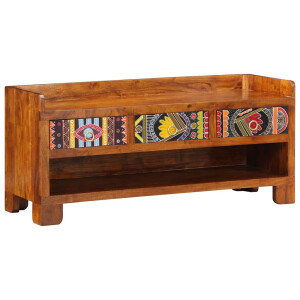 vidaXL Schoenenbank Honingbruin 100 x 35 x 45 cm Massief Acaciahout