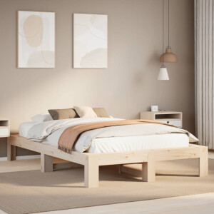 vidaXL Bedframe zonder matras massief grenenhout 120x200 cm