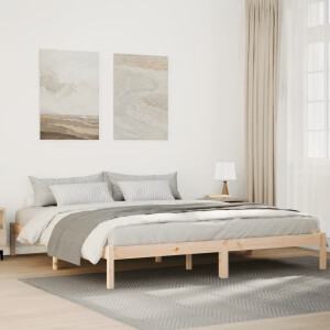 vidaXL Bedframe extra lang zonder matras massief grenenhout 200x210 cm