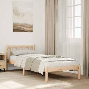 vidaXL Bedframe extra lang zonder matras massief grenenhout 90x210 cm