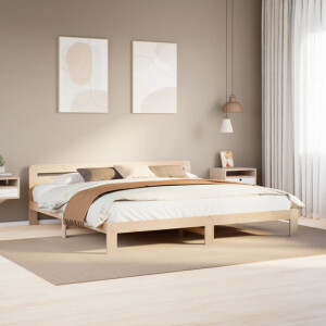 vidaXL Bedframe zonder matras massief grenenhout 200x200 cm