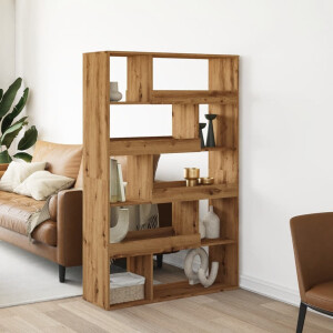 vidaXL Boekenkast 100x33x156,5 cm bewerkt hout artisanaal eikenkleurig