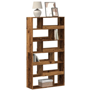 vidaXL Boekenkast 100x33x187,5 cm bewerkt hout oud houtkleurig