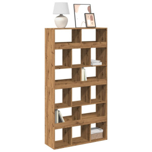 vidaXL Boekenkast 100x33x187,5 cm bewerkt hout artisanaal eikenkleurig