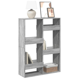 vidaXL Boekenkast 100x33x135 cm bewerkt hout grijs sonoma eikenkleurig