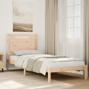 vidaXL Bedframe extra lang zonder matras massief hout 100x220 cm