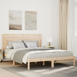 vidaXL Bedframe extra lang zonder matras massief hout 160x210 cm