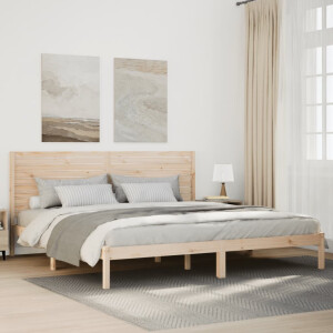 vidaXL Bedframe extra lang zonder matras massief hout 200x220 cm