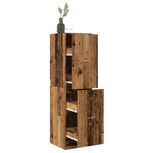 vidaXL Apothekerskast 40x41x144,5 cm bewerkt hout oud houtkleurig