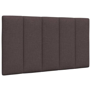 vidaXL Hoofdbordkussen "Hanko" 80 cm stof donkerbruin