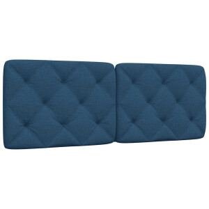 vidaXL Hoofdbordkussen 120 cm stof blauw