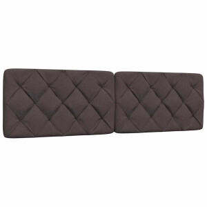 vidaXL Hoofdbordkussen 180 cm stof donkerbruin