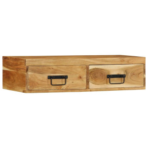 vidaXL Tv-meubel wandmontage 80x30x19 cm massief acaciahout