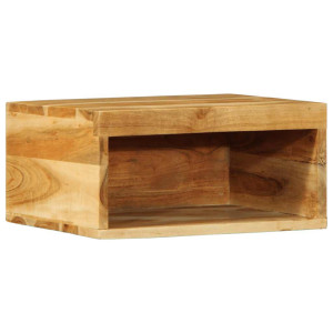 vidaXL Tv-meubel wandmontage 40x30x19 cm massief acaciahout