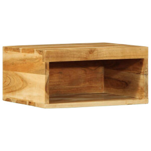 vidaXL Tv-meubel wandmontage 40x30x19 cm massief acaciahout