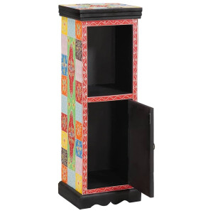 vidaXL Ladekast Multikleur 30 x 30 x 90 cm Massief Mango Hout