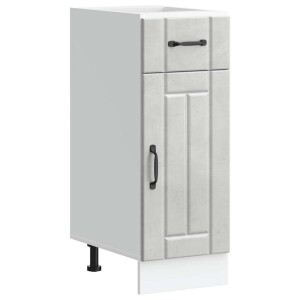 vidaXL Keuken onderkast Lucca bewerkt hout betongrijs