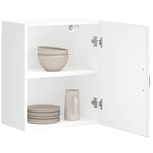 vidaXL Keukenwandkasten 2 st Lucca hoogglans wit bewerkt hout