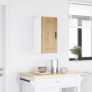 vidaXL Keukenbovenkast Porto bewerkt hout artisanaal eikenkleur