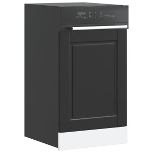 vidaXL Vaatwaspaneel Porto 45x1,5x57 cm bewerkt hout zwart