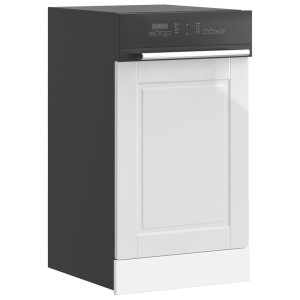 vidaXL Vaatwaspaneel Porto 45x1,5x57 cm bewerkt hout hoogglans wit