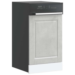 vidaXL Vaatwaspaneel Porto 45x1,5x57 cm bewerkt hout betongrijs