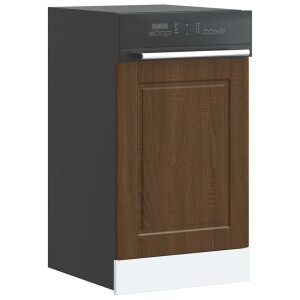 vidaXL Vaatwaspaneel Porto 45x1,5x57 cm bewerkt hout bruin eikenkleur