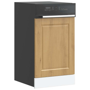 vidaXL Vaatwaspaneel Porto 45x1,5x57 cm bewerkt hout artisanaal eiken