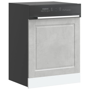 vidaXL Vaatwaspaneel Porto 60x1,5x57 cm bewerkt hout betongrijs
