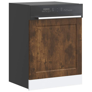 vidaXL Vaatwaspaneel Porto 60x1,5x57 cm bewerkt hout gerookt eiken