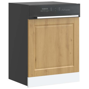 vidaXL Vaatwaspaneel Porto 60x1,5x57 cm bewerkt hout artisanaal eiken