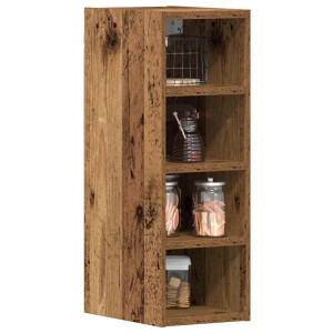 vidaXL Bovenkast Riga 20x29,5x60 cm bewerkt hout oud houtkleurig