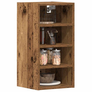 vidaXL Bovenkast Riga 30x29,5x60 cm bewerkt hout oud houtkleurig