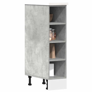 vidaXL Onderkast Riga 20x44,5x81,5 cm bewerkt hout betongrijs