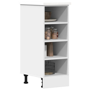 vidaXL Onderkast Riga 30x44,5x81,5 cm bewerkt hout wit