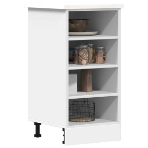vidaXL Onderkast Riga 40x44,5x81,5 cm bewerkt hout wit