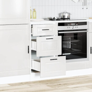 vidaXL Onderkast "Porto" Hoogglans Wit Bewerkt Hout