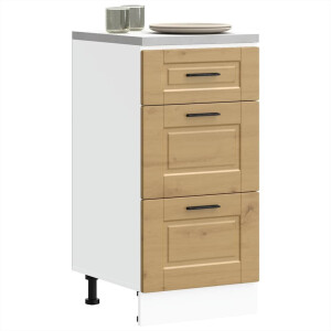 vidaXL Onderkast Porto bewerkt hout artisanaal eikenkleur