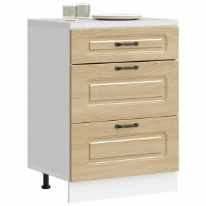 vidaXL Keuken onderkast Kalmar bewerkt hout sonoma eikenkleurig