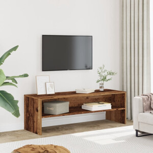 vidaXL Tv-meubel 120x40x40 cm bewerkt hout oud houtkleurig