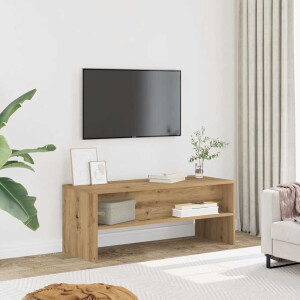 vidaXL Tv-meubel 100x40x40 cm bewerkt hout artisanaal eikenkleurig