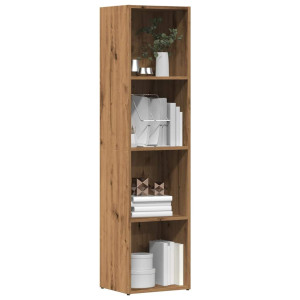 vidaXL Boekenkast 36x30x143 cm bewerkt hout artisanaal eikenkleur