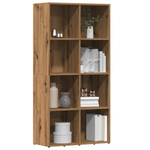 vidaXL Boekenkast 66x30x130 cm bewerkt hout artisanaal eikenkleur