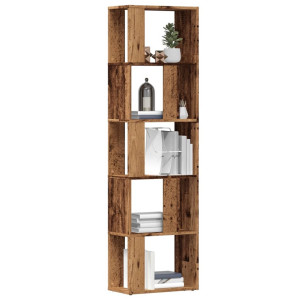 vidaXL Boekenkast 45x24x159 cm bewerkt hout oud houtkleurig