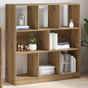 vidaXL Boekenkast 97,5x29,5x100 cm bewerkt hout artisanaal eikenkleur