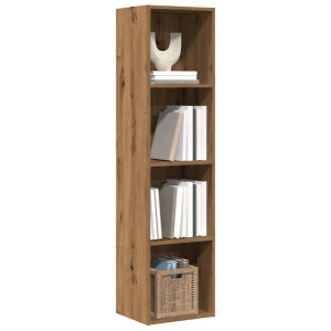 vidaXL Boekenkast/tv-meubel 36x30x143cm bewerkt hout artisanaal eiken