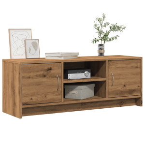 vidaXL Tv-meubel 102x30x37,5 cm bewerkt hout artisanaal eikenkleur