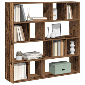 vidaXL Boekenkast/kamerscherm 105x24x102 cm oud houtkleurig