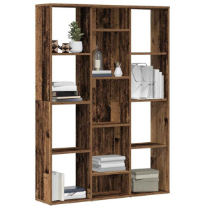 vidaXL Kamerscherm/boekenkast 100x24x140 cm bewerkt hout oud hout